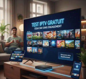 Interface Vortex IPTV - Test IPTV Gratuit 24h