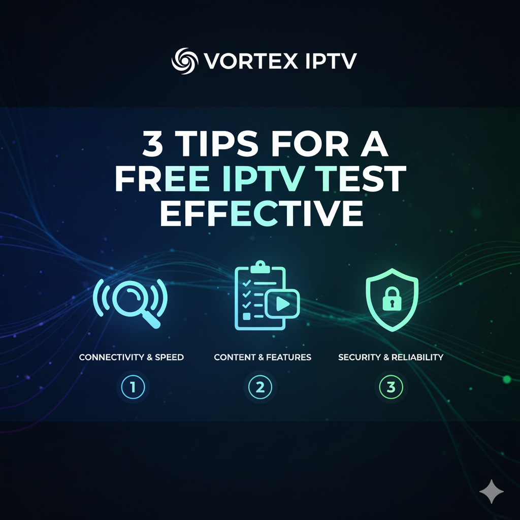 3 Tips for a  FREE IPTV TEST  Effective