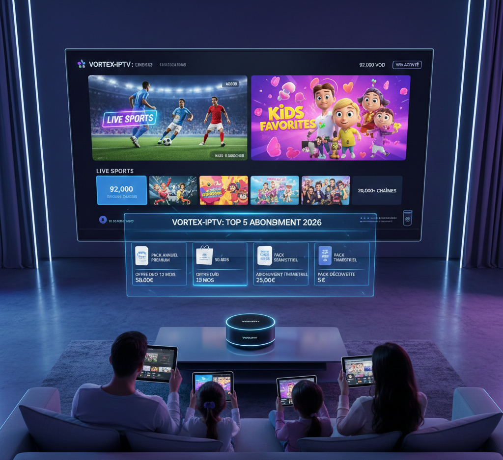  Top 5 of the best IPTV subscriptions 2026: Vortex-IPTV Guide